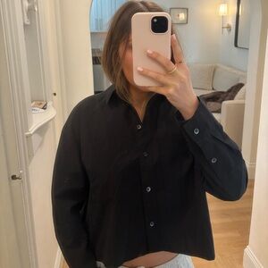 Madewell Black Button Down Shirt